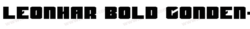 Leonhar Bold Conden字体转换